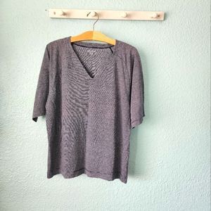 Eileen Fisher 100%linen, Blue striped shirt, great preloved condition